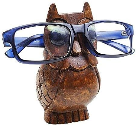 Дървена Бухал Държач за очила и очила Ръчно изработени във формата На Бухал Характеристики Очила Държач за очила за Ръчна Работа
