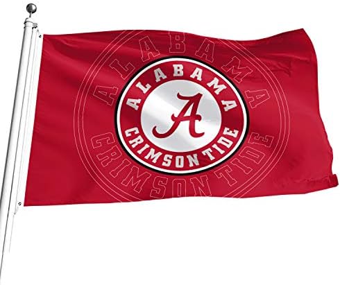 Флаг Алабама Флаг Шампион 3 'x 5' Двупосочен Банер Феновете с 2 Люверсами