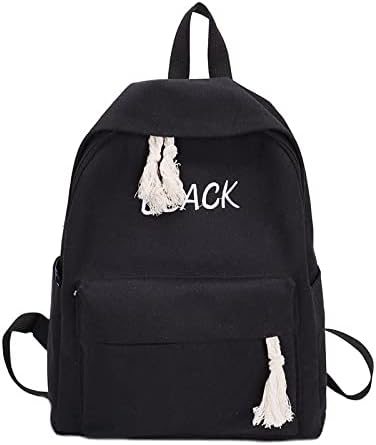 Училищна чанта за ученици, Лесен Модерен Раница, Дамски Компютърна Чанта, чанта, черна