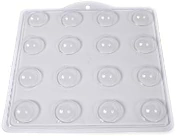 World Of Molds Кръгла форма за сапун /Бомбочки за баня с 16 кухини, 25 x 24 x 4,59999999999996 см., PVC