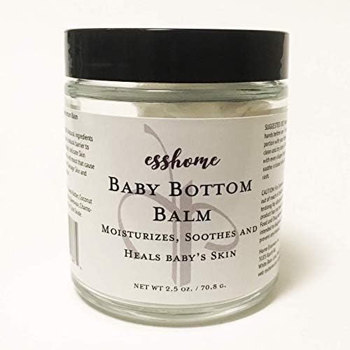 Крем-балсам за памперси Baby Bottom Balm (2,5 мл) натурален. Невен, Лайка, Лавандула, Масло От Шеа. Създаване на Естествена бариера за защита на Чувствителна, Раздразнена кожа