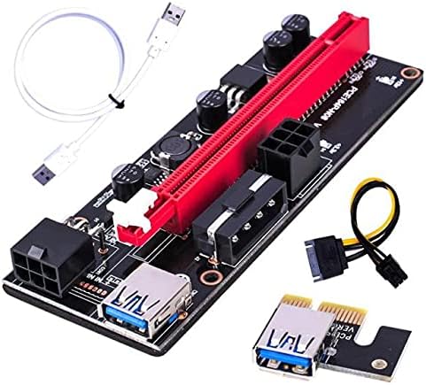 Съединители 2021 VER009S PCI-E Странично Card 009S PCI Express PCIE от 1X до 16X Удължител 1 м 0,6 м USB 3.0 Кабел 6Pin