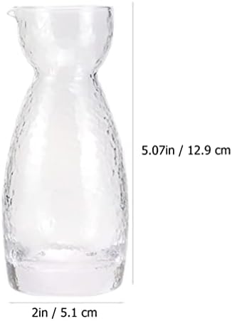 Стъклена Кана за вода, Японски съд за Саке, Комплект Чаши: Прозрачна Стъклена Кана за Саке, Реколта Чашка за Саке, Вино, Чаши
