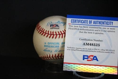 Хармън Киллебрю Подписа Бейзболен Автограф Auto PSA/DNA AM48525 - Бейзболни топки с Автографи