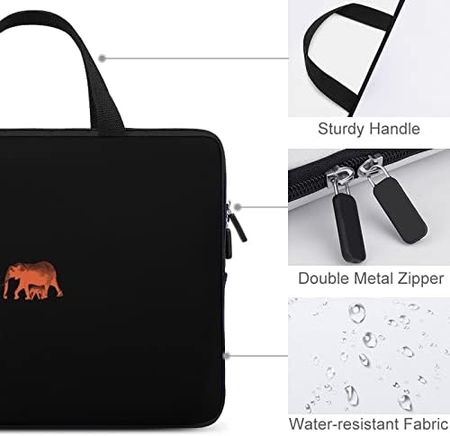 Чанта за лаптоп с Принтом Слонове, Чанта за Таблет, Бизнес чанта за Работа