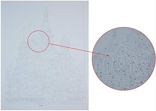 QGHZSCS Боята по Номера Цифрова Живопис на Дърво Живопис Пейзаж Изкуството на Ръчно изработени Хоби Начало Декор B2 (40x50 см,