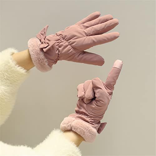 Есенно-зимни дамски вело ръкавици EODNSOFN с утепленными хлопчатобумажными ръкавици плюс пухени ръкавици за запазване