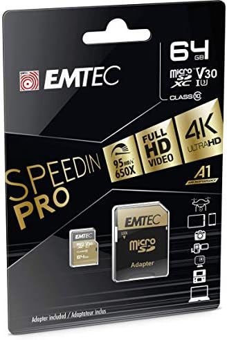 Emtec SPEEDIN' PRO microSD Class 10 UHS-I U3 (64 GB)