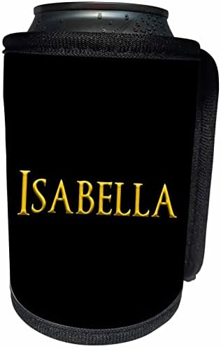3дРоза Изабела най-якото детско име за момичета в САЩ. Свети жълт цвят. - Опаковки за бутилки-охладители (cc-364503-1)