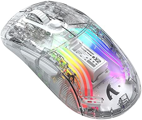 Безжична Детска Мишката Прозрачни Зареждащи се Мишки 2.4 G Bluetooth, Цветен Електронна Офис мишката за състезания RGB,