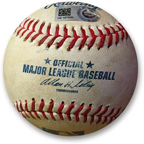 Зак Грейнке Бях на Бейзболен подаване на 17.06.14 от Уилър Доджърс HZ167595 - MLB Използвани Бейзболни топки