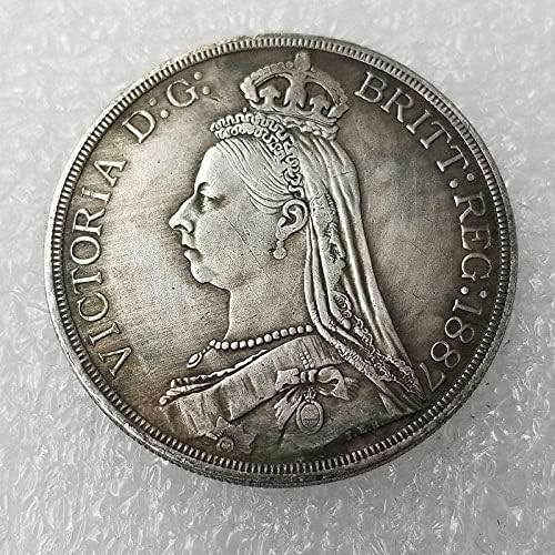 Старинни Занаяти Британска Възпоменателна Монета 1887 г. Монета за Спомен От Колекцията 164Coin Възпоменателна