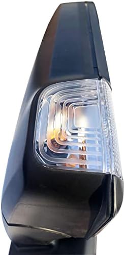 Сменное шофьорска Лявото Странично огледало с електрически люк, сгъваеми отопляеми и сигналната лампа е Подходяща за Mercedes Sprinter и Frightliner Sprinter 2019 година на издаване.