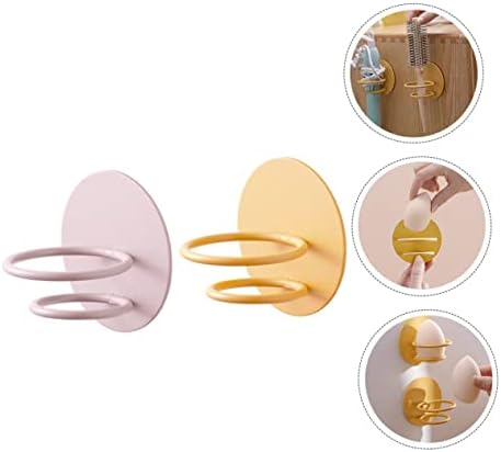 FOMIYES 2 елемента Титуляр за Яйца за Красота Стенни Закачалка За Дрехи Поставка За Гъба За Грим Козметична Гъба Пътен Калъф