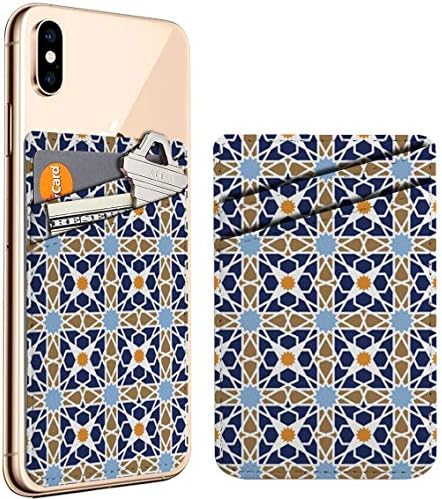 (Арабски Ислямски) Държач за мобилен телефон с лична карта, Кредитна карта, Кожен Държач за Чантата, Джоба калъф, Съвместим