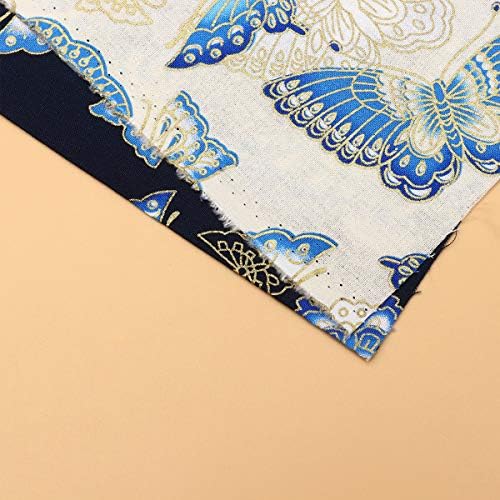 2 бр., лоскутная памучен плат, ръчно изработени, кърпа с изображение, аксесоари Направи си сам (50x70 см, синьо, бяло), украса за парти