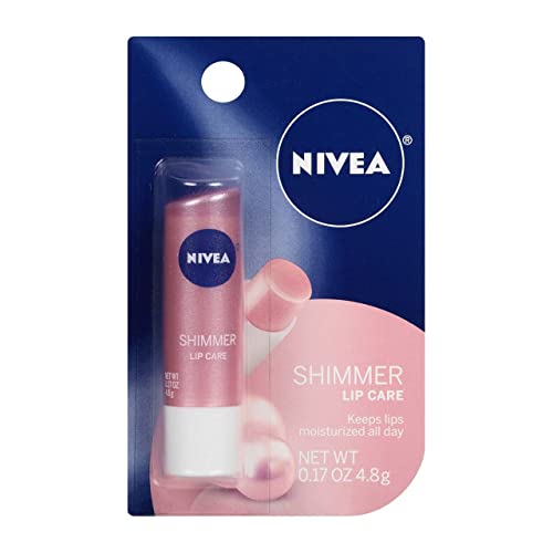 NIVEA Shimmer Сияйна грижа за устните 0,17 унция (опаковка от 5 броя)
