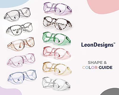 Защитни очила LeonDesigns, Фарове за Очила Z87.1, Блокиране на Синя Светлина, Защита От прах, UV-Защита, Очила За Мъже и