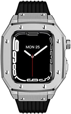 TEXUM за Apple Watch Band Series 7 45 мм Модифицирующий комплект Klockarmband часовник от сплав kvinnor (цвят: