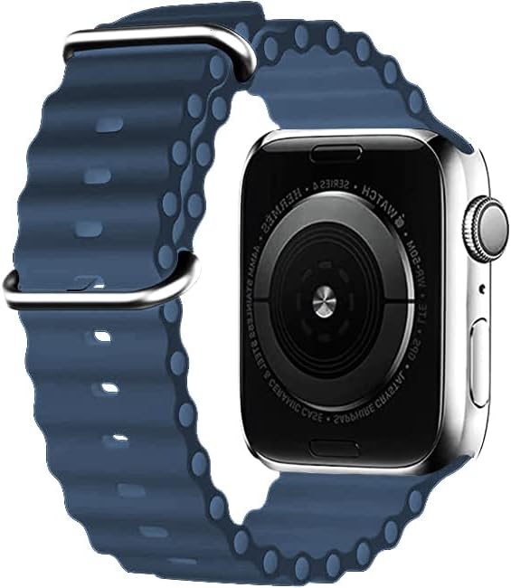 Ocean Band Съвместим с Apple Watch Band 49 мм 45 мм 44 мм 42 мм 41 мм 40 мм 38 мм за жени и мъже, Регулируеми панти с титанов