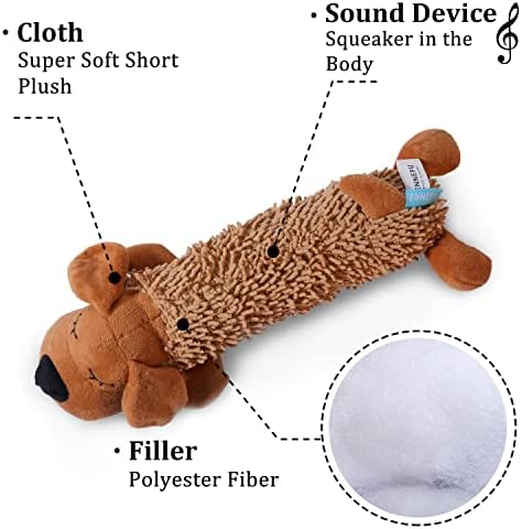 CDOUSW Куче Уникална Пародийная Плюшен играчка за кучета с Писък (Жаба и едно Куче)