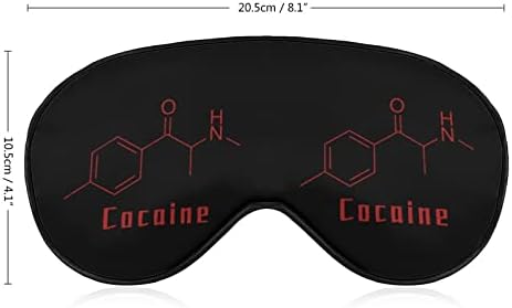 Маска за Сън Cocaine Formula е Лесна Маска, Със Завързани Очи, джоб за Маска за Очи с Регулируема Каишка за Мъже И Жени