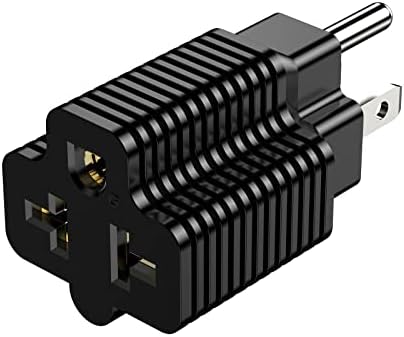 Домакински щепсел за променлив ток с мощност от 15 Ампера към адаптер с капацитет от 20 Ампера, Nema от 5-15 P до 5-20