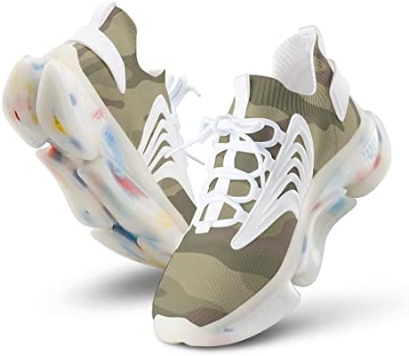 Мъжки маратонки GJETFDAP, алуминиеви композитни панели обувки, Дишащи и удобни Маратонки с Камуфляжным принтом,
