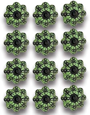 Sharvgun Керамични Декоративни Старинни Дръжки на Вратите във формата на Тиква, Зелени Вътрешна Тиквени Дръжки и