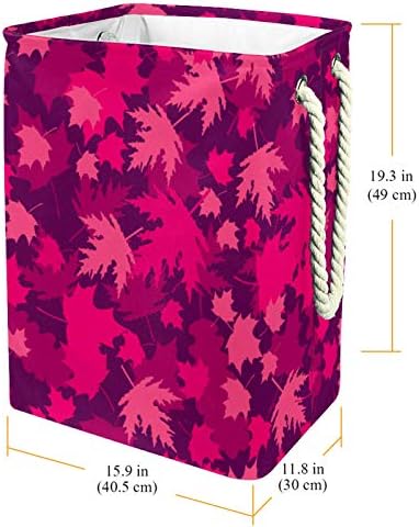 Розови Есенни листа, Кошница за дрехи Кошница за съхранение Вградена Подплата с Подвижни скоби Добре Удерживающая Модернизация