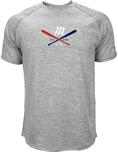 Мъжки t-shirt Marucci Crossover Marled Tee Сив цвят