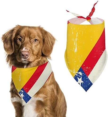Флаг на САЩ и Германия в стил Гръндж, Сладки Кърпи За Кучета, Триъгълен Шал За Домашни Любимци, Миещи се Престилки За Кучета,
