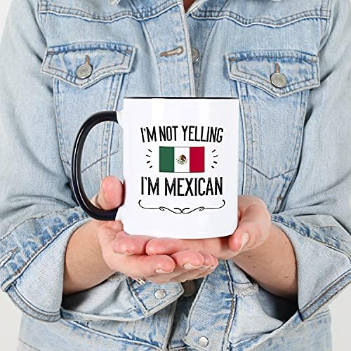 Каситика - мексико подаръци. Не крещя, че съм мексиканска Керамика кафеена чаша с обем 11 грама. Истинската