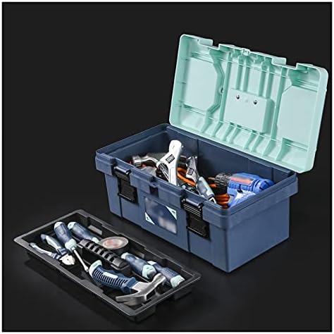 Кутии за инструменти Пластмасова кутия за инструменти с подвижна чекмедже и преносими Здрава дръжка За съхранение