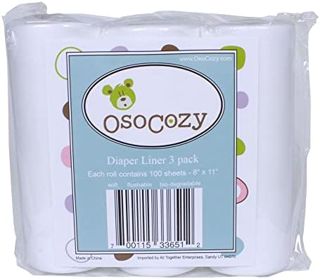 Смываемые втулки за памперси OsoCozy, 3 опаковки - Направете пеленание от плат удобна с помощта на лесни и