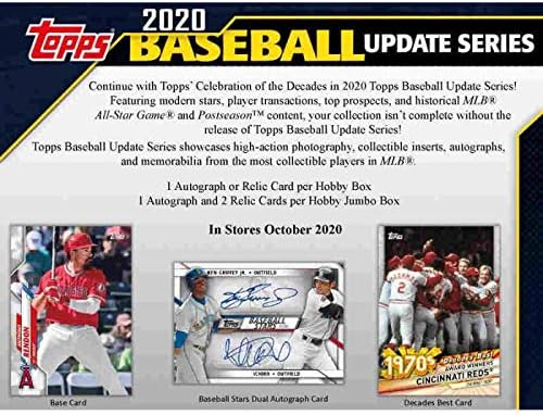 Бейзболна кутия за хоби Topps 2020 г. (24 опаковка / 14 картички, 1 Сребърен опаковка: 1 Автомобил или Мем)