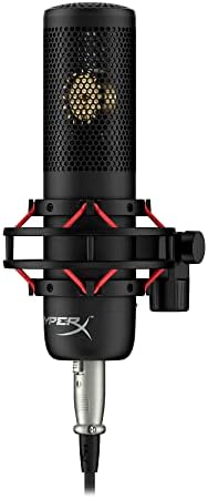 HyperX ProCAST Microphone – Кондензаторен микрофон с голяма бленда, XLR връзка и USB-аудиоинтерфейсом Focusrite Scarlett