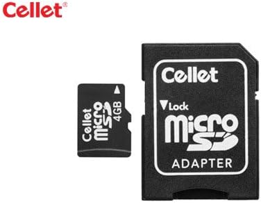 Карта памет Cellet microSD 4GB за Samsung Pixon12 (M8910) Телефон с SD адаптер.