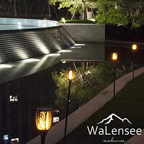 Walensee Супер Големи Размери на Слънчева светлина Открит Обновен 43(6 бр.) 96 LED Водоустойчива Трептенията на Огъня Факельные Светлини Слънчеви Прожектори Пейзаж Украса