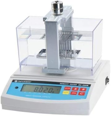 CGOLDENWALL Електронен Измерител на плътността на твърди вещества 0,001 g/cm3 Пластмасов Тестер плътност Гума Измерване на плътността на твърди вещества Гравиметр Оборудва