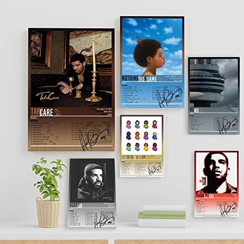 Ограничен набор от плакати с автограф ACHETE Drake Отпечатъци от 6 стаи (12 Lx8 Wx6PCS -без рамка), Плакати, с Обложки
