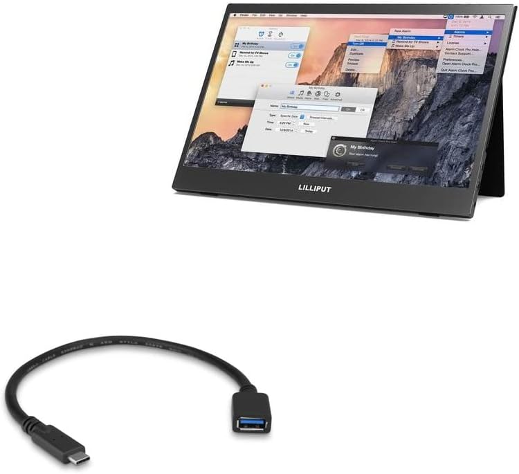 Кабел BoxWave е Съвместим с Lilliput UMTC-1400 (кабел от BoxWave) USB адаптер за разширяване, добавете свързано към USB