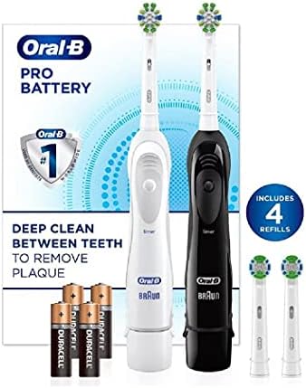Четка за зъби Oral-B Pro Предимство, захранван с батерии (2 опаковки)