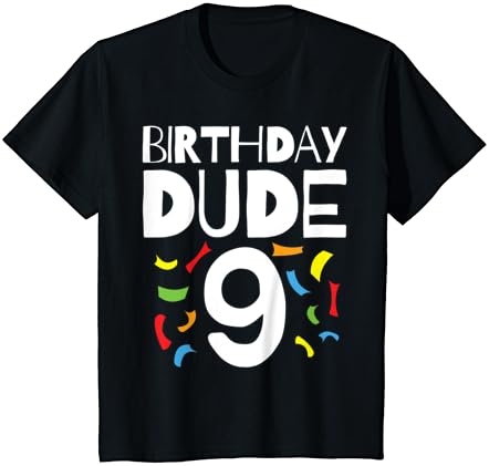 Детски 9-ти рожден ден - 9-Годишно момче - Детски парти - Тениска Birthday Пич 9