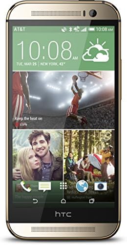 HTC One M8, Кехлибар и злато 32 GB (AT & T)