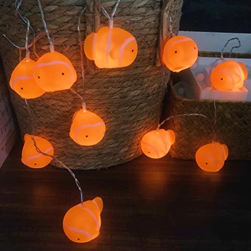 Рибата-Клоун Декоративни Струнни инструменти осветителни Тела, работещи На Батерии led Страхотна Нощна Лампа за Къмпинг Сватба,