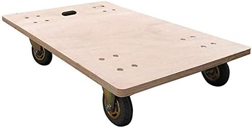 YGCBL Многофункционални Преносими Ръчни колички, Количка на платформа от дърво, Транспортировочный валяк, Дървена Преносима
