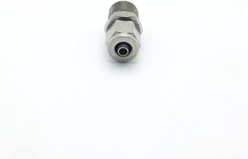 304 Неръждаема стомана 1/8 1/4 3/81/2Външна резба BSPT до 4-16 мм Быстроразъемный щуцер за свързване на тръби, Подходящи за тръба от полиуретан и PTFE - (Цвят: 6x4 мм, спецификация к