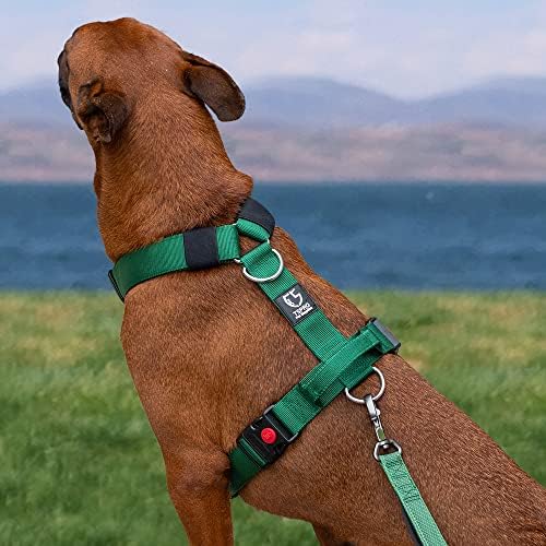 TSPRO Тактическа Жилетка-шлейка за кучета с дръжка ширина 1.5 инча, Армията Здрава Дебела шлейка за кучета с подплата,