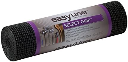 Облицовки за рафтове и чекмедже Duck Brand Select Grip EasyLiner, Без лепило, 12 x 10 фута, Без лепило, Черен, 1359571